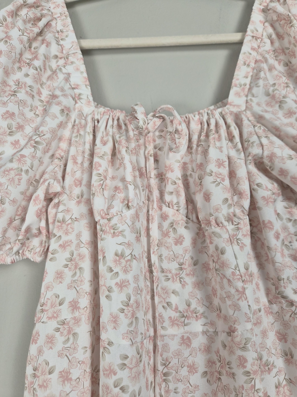 NWT CIDER Floral Smocked Maxi Dress Plus Size 3XL Cottagecore Puff Sleeve Square
